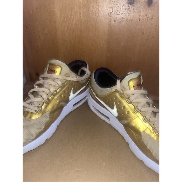 Nike Air Max Zero QS "Metallic Gold -Men Size 12 Us Used - Picture 2 of 5